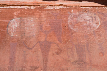 Petroglyphs, Courthouse Wash Rock Art, Moab Canyon, Moab, Arches National Park, Colorado Plateau, Utah, Grand County, Usa, America