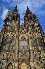 Fototapeta na wymiar Cologne Cathedral. World Heritage - a Roman Catholic Gothic cathedral in Cologne