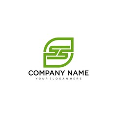 S Monogram letter logo. S line letter logo - Vector template for logo or monograms.