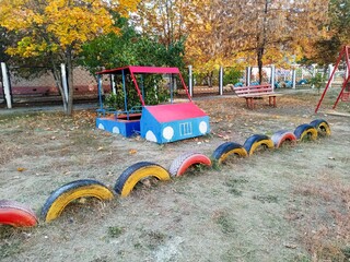 children playground in the park