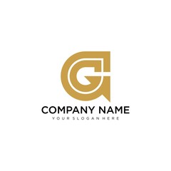 Obraz premium Letter G Modern Shape Logo Design Template Element