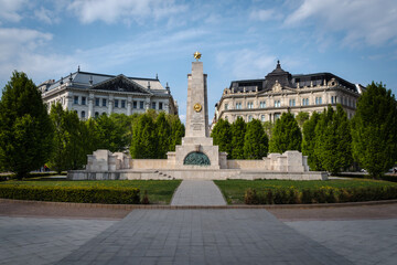 Soviet War Memorial in Liberty Square, Budapest, Hungary