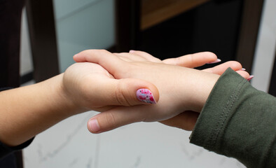 hand on hand friendship support proplove help