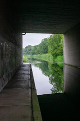 canal and overpass tunnel, Ireland