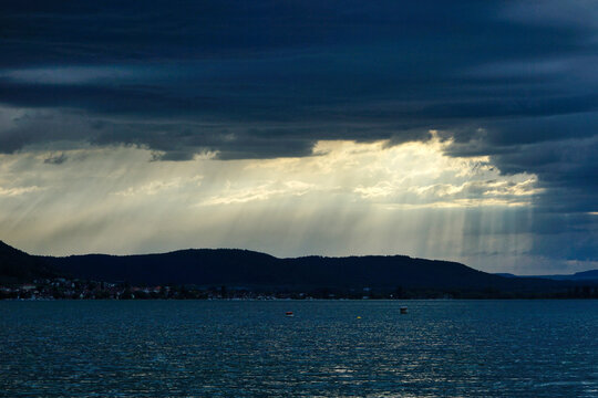 Bodensee gewitter dunkle wolken