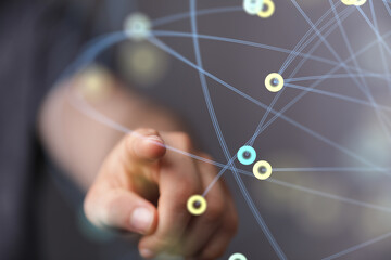 organization network team concept networking.