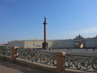 Fototapeta na wymiar Palace Square in Saint Petersburg, Russia
