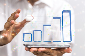 graph business diagramm performance data chart