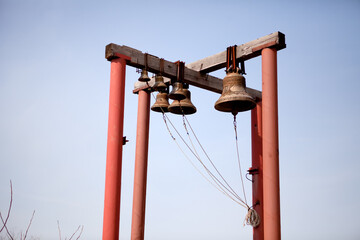 Church bells against the sky