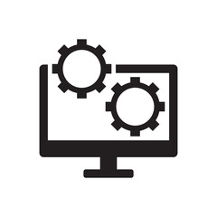 web development settings desktop icon sign symbol