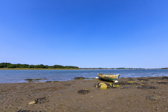 Conleau beach, Vannes - Gulf of Morbihan, Brittany, France