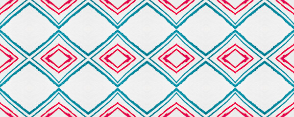 Seamless Aztec Pattern. Grunge Ikat Ornament. 
