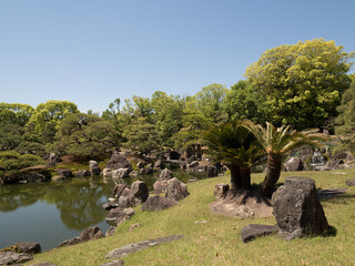 Jardines del Castillo Nijo, en Kioto, Jap&oacute;n