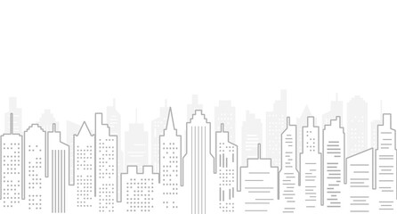City or Cityscape Illustration Background