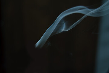 smoke on black background