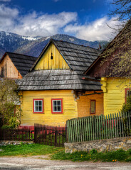 Fototapeta na wymiar From the Village of Vlkolinec, Slovakia