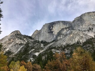 Half Dome view from ground