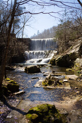 waterfall in spring