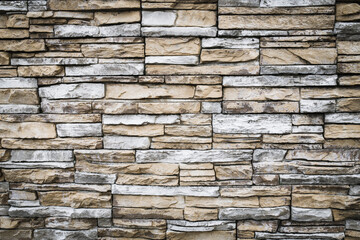 gray brown brick wall. Stone texture, background