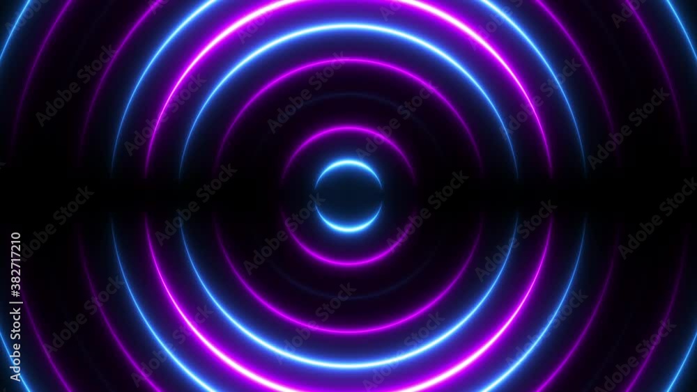 Poster abstract neon background with blue and pink lights. bright colorful waves for shiny party concept. s