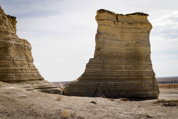 chalk rock formation