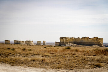 chalk rock formations