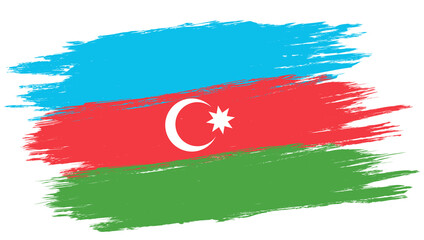 Vector vintage Azerbaijan flag