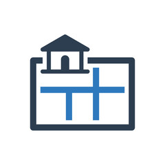 floor plan icon - apartment project icon