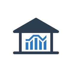 real estate graph report icon
