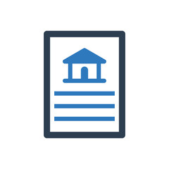 real estate document icon  