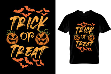 Trick or Treat New Halloween T-Shirt  Design 