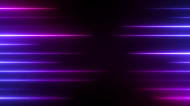 Neon lights holiday background. Shiny colorful motion texture. Glamour design concept for night club party. Seamless loop.