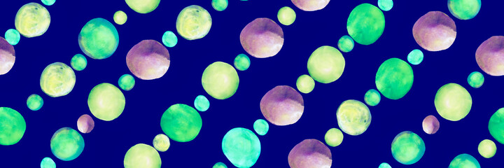 Seamless Circles Wallpaper. Watercolour Blots 