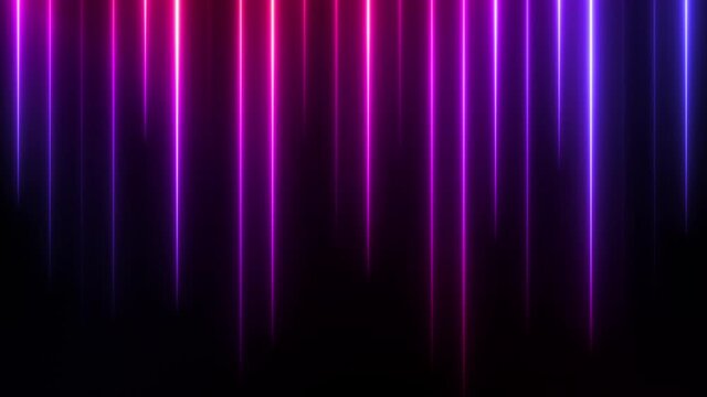 Abstract vj background with bright neon lights. Shiny gradient texture for colorful music concept. Seamless loop.