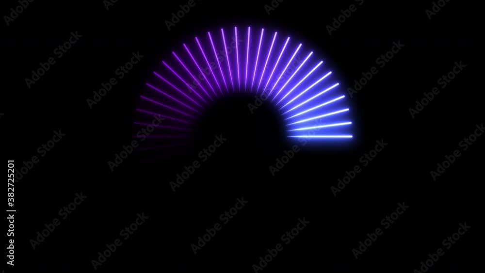 Poster abstract technology preloader concept. bright neon circle rotation. user interface element for progr