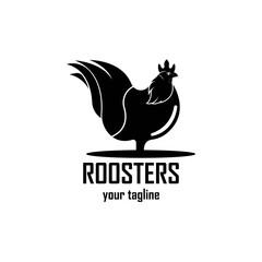 Fototapeta na wymiar Rooster logo icon design template vector illustration 