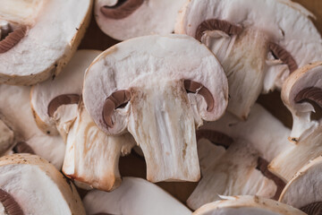 stacked mushroom slices overview