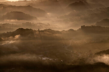 Obraz premium 朝焼けの雲海