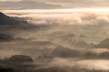 Fototapeta premium 朝焼けの雲海