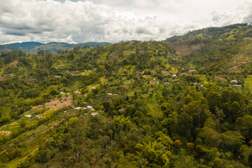 Outskirts ot the town Angostura in Antioquia, Colombia