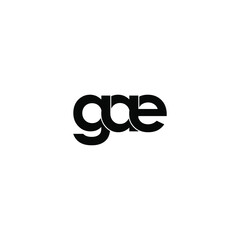 gae letter original monogram logo design