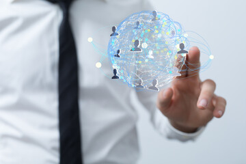 Digital Network and data concept.