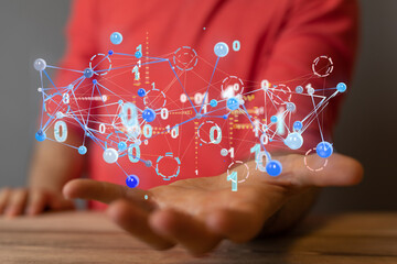 Abstract technology group and data.