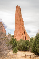 red rock formations