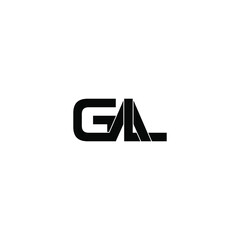 gal letter original monogram logo design