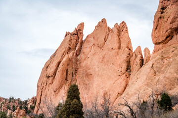 red rock formations