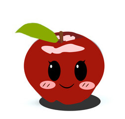 red apple cartoon