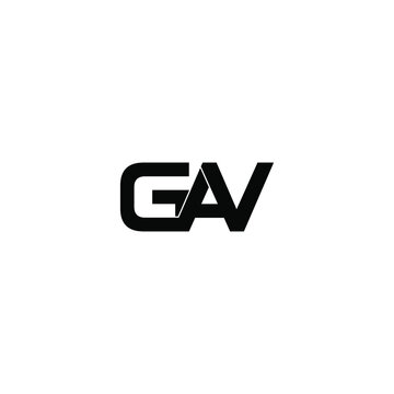 gav letter original monogram logo design