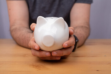 piggy bank white finance symbol