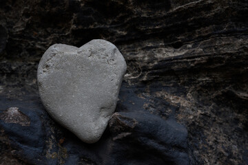 Obraz premium Heart of Stone Copy Space Right